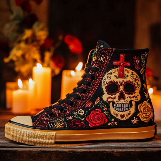 Skull Fusion WN1209023CL Canvas High-Tops