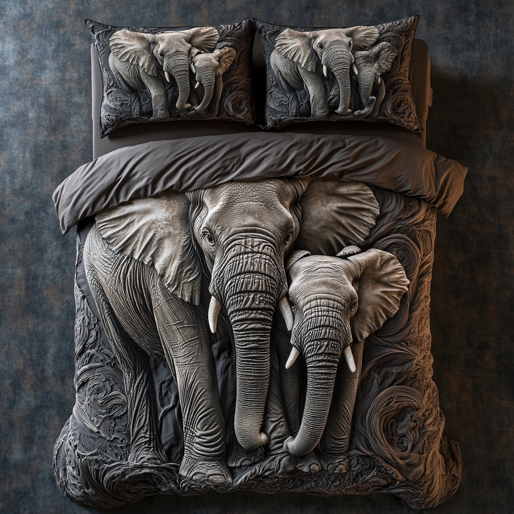 Elephant Family WU1801009CL Duvet Cover Set