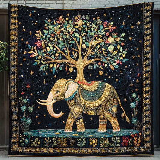 Elephant Wisdom & Rooted Soul WU1303022CL Quilt