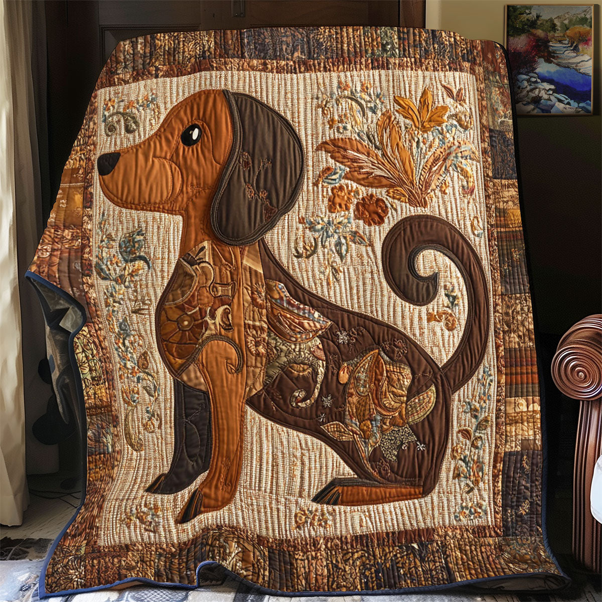 Cute Dachshund WY1303017CL Quilt