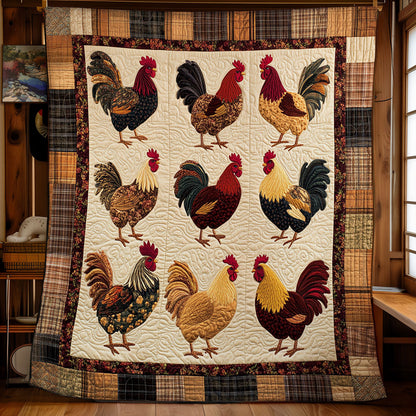 Patchwork Poultry WY1403037CL Quilt