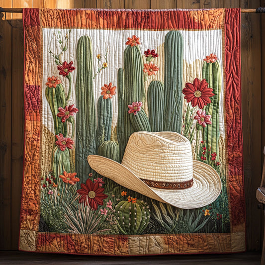 Cowboy Hat In Cactus WY1806013CL Quilt