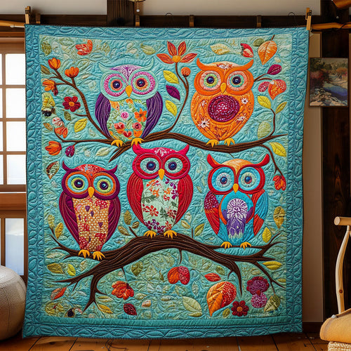 Owl Family In Tree WY1002127CL Quilt