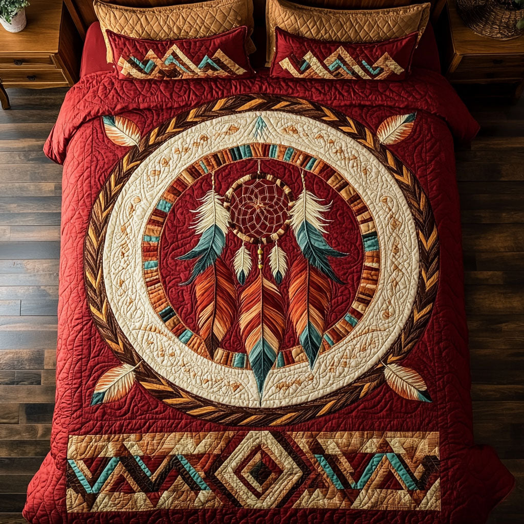 Beautiful Red Dreamcatcher WY0503007CL Duvet Cover Set