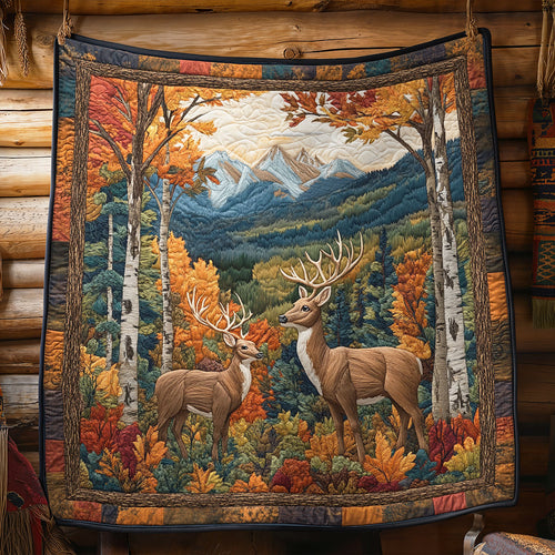 Forest Deer CM30040025CL Quilt