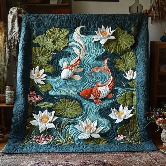 Zen Koi Garden WY0404018CL Quilt