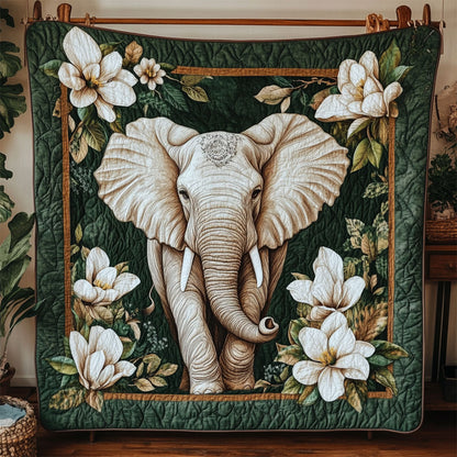 Elephant And Magnolia WY3103026CL Quilt