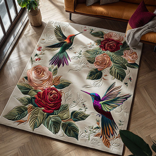 Hummingbird Rose CW1808025CL Area Rug