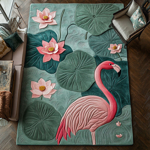 Flamingo Lotus CW2608072CL Area Rug