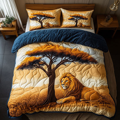 Lion In Sunset WY0503046CL Duvet Cover Set