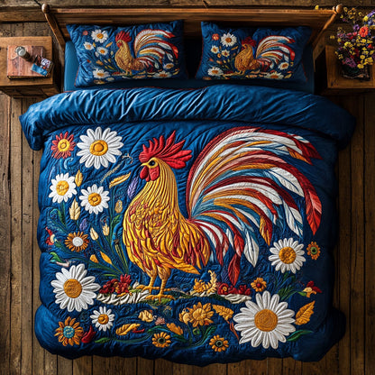 Daisy Rooster WY2005005CL Duvet Cover Set