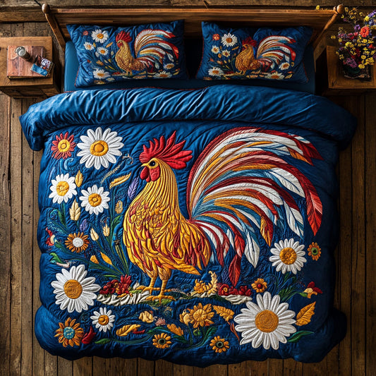 Daisy Rooster WY2005005CL Duvet Cover Set