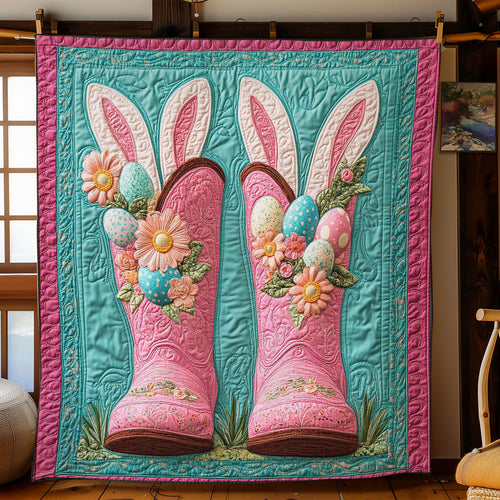 Easter Bunny Boots WY1703114CL Quilt