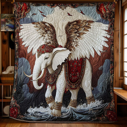 Majestic Angel Elephant WY1002098CL Quilt