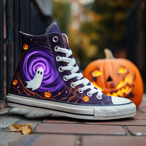 Haunted Vortex WJ2009018CL Canvas High-Tops