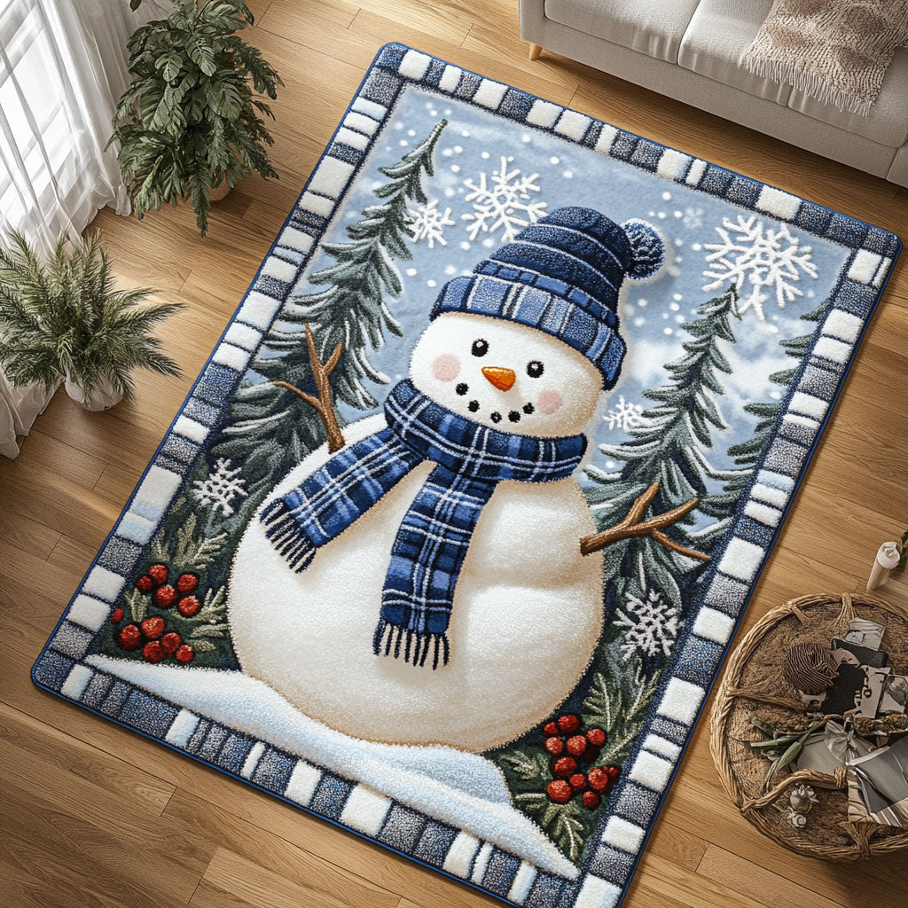 Snowman Smile CW1508032CL Area Rug
