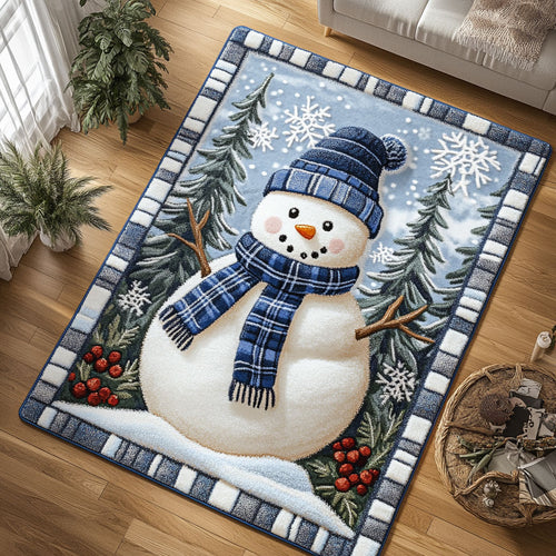 Snowman Smile CW1508032CL Area Rug