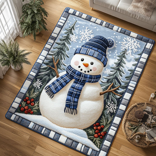 Snowman Smile CW1508032CL Area Rug