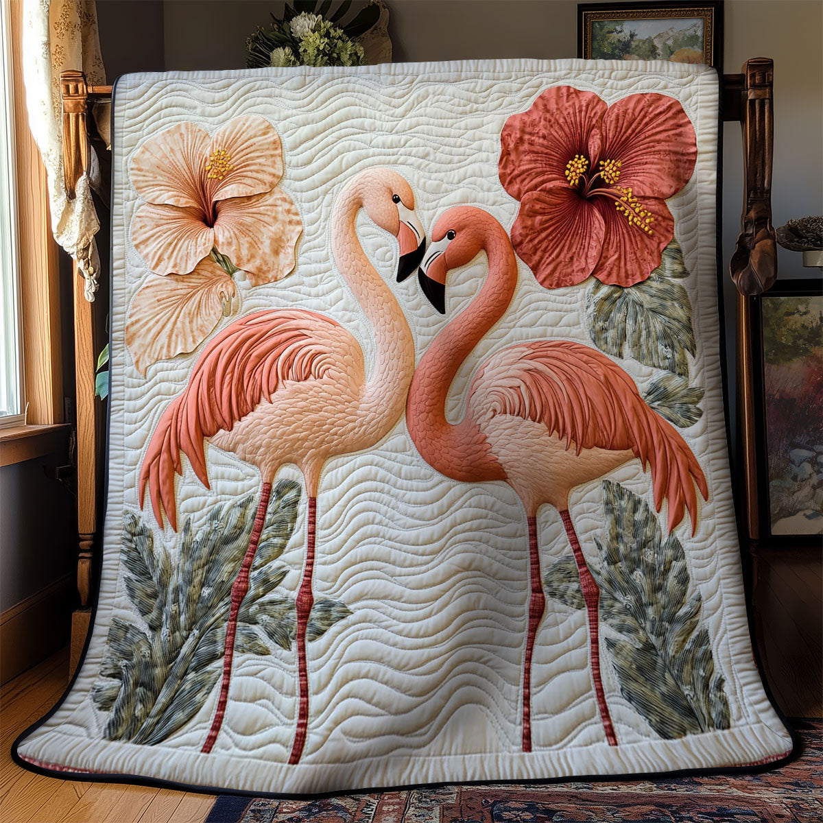 Flamingo Serenade WY1403005CL Quilt