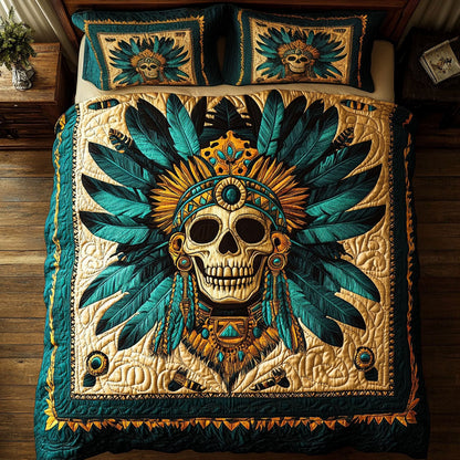 Feathered Skull King WY2104045CL Duvet Cover Set