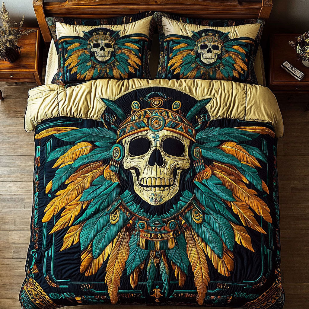 Feathered Skull WY1704003CL Duvet Cover Set