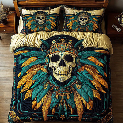 Feathered Skull WY1704003CL Duvet Cover Set