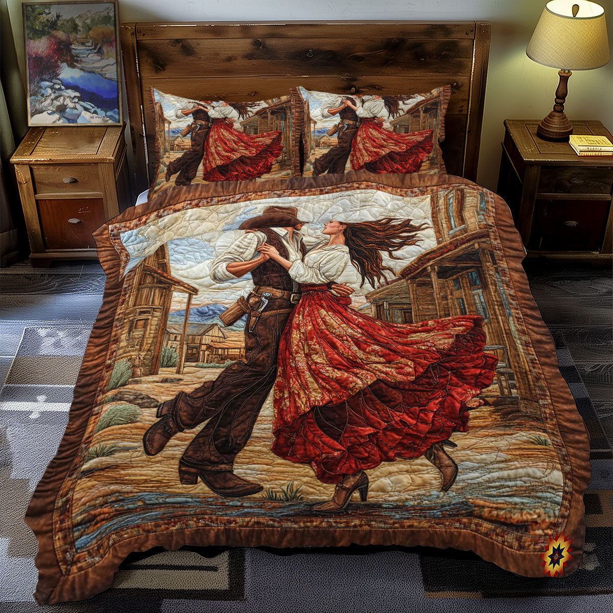 Cowboy Couple WY1912003CL Duvet Cover Set