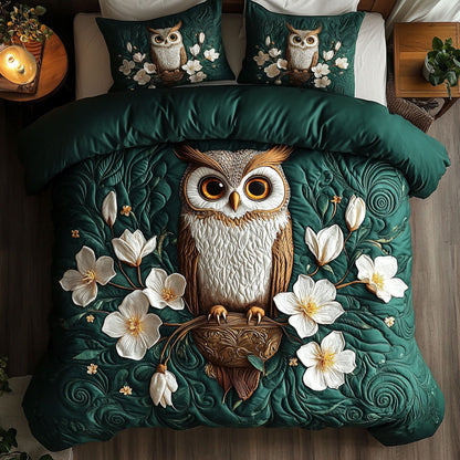 Owl In Magnolia Garden WY0504050CL Duvet Cover Set
