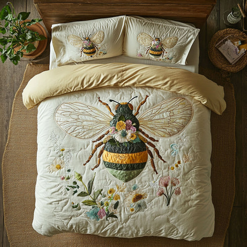 Floral Bee WU1003013CL Duvet Cover Set