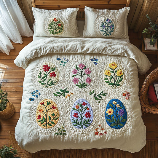 Floral Easter Eggs WU0403031CL Duvet Cover Set