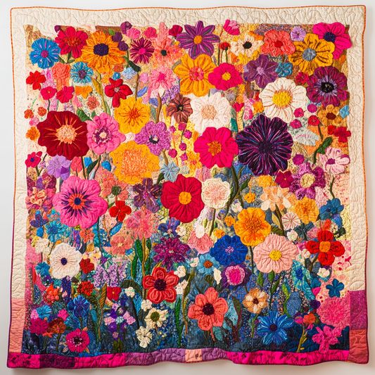 Floral Patchwork WU2301001CL Quilt