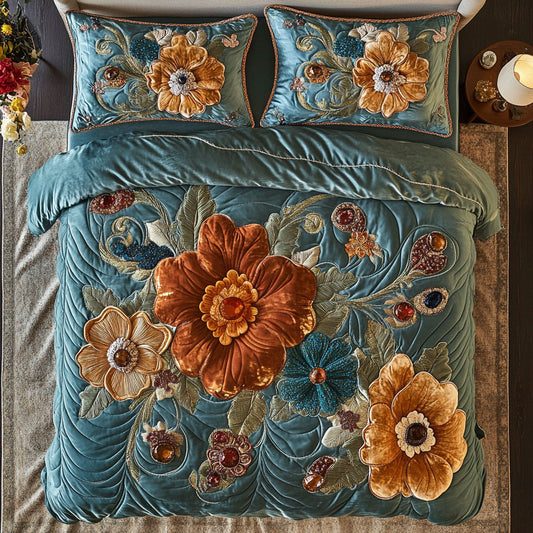 Floral Patchwork WU2402078CL Duvet Cover Set