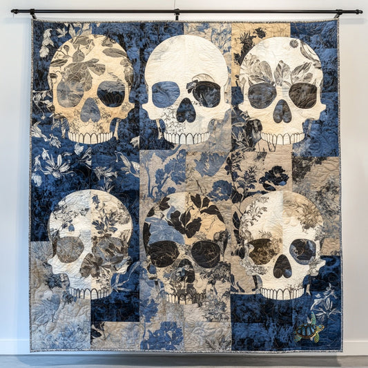 Floral Skull WU0401134CL Quilt