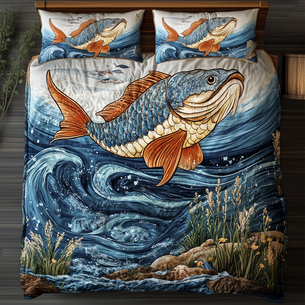 Go Fishing WU2001011CL Duvet Cover Set