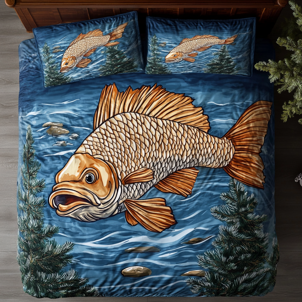 Go Fishing WU2001012CL Duvet Cover Set