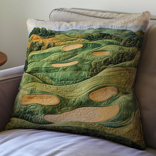 Golf Course WU1002058CL Quilt Pillow Case