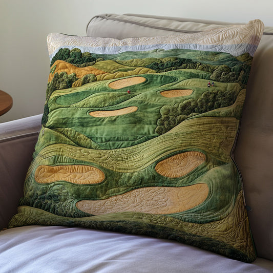 Golf Course WU1002058CL Quilt Pillow Case