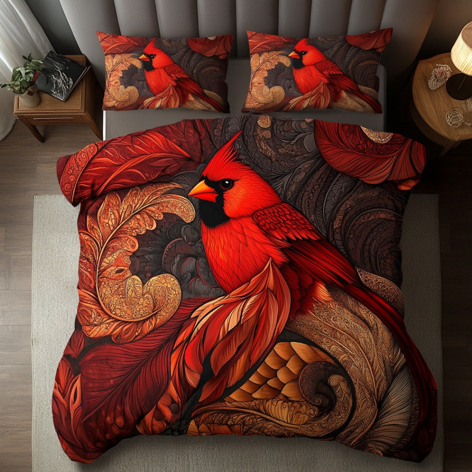 Gorgeous Cardinal WU1701009CL Duvet Cover Set