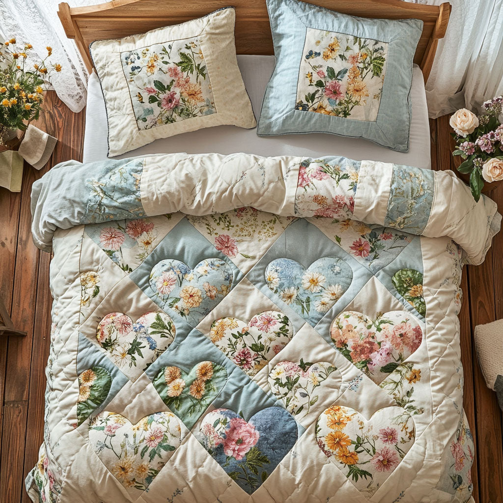 Heart Patchwork Be Mine WU0403051CL Duvet Cover Set