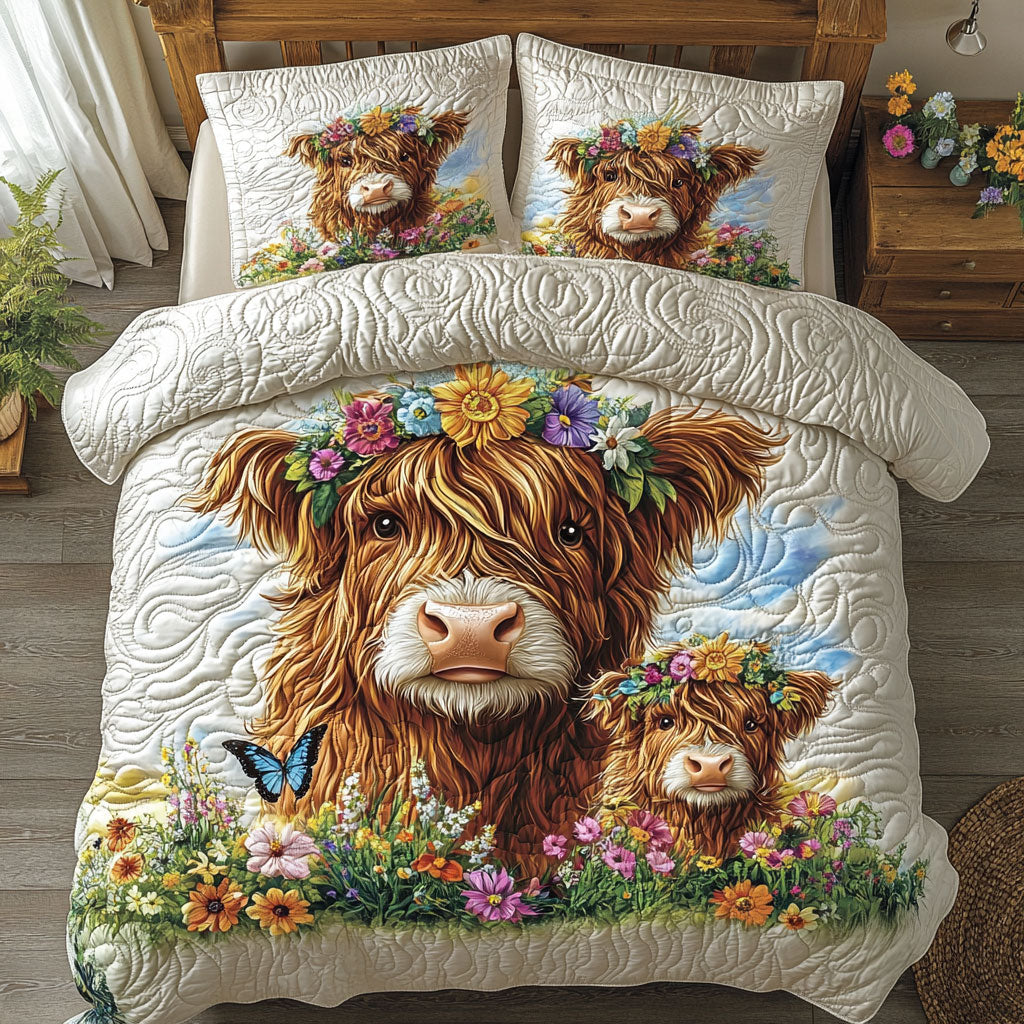 Highland Cowboy Autumn Vibes WU0503030CL Duvet Cover Set