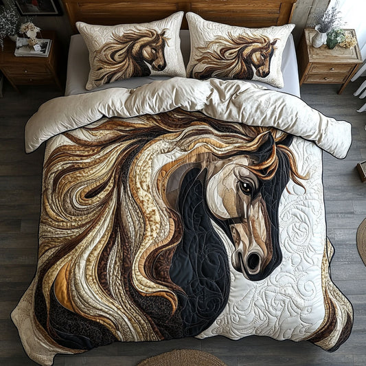 Horse Gallop Through The Mist WU0503018CL Duvet Cover Set