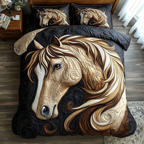 Horse Gallop Through The Mist WU0503019CL Duvet Cover Set