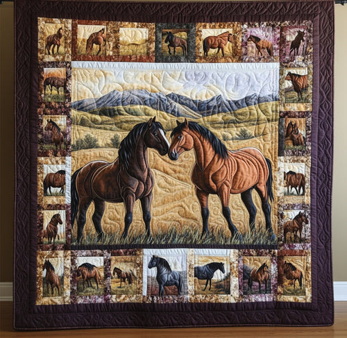 Horse Into The Wild WU0401036CL Quilt