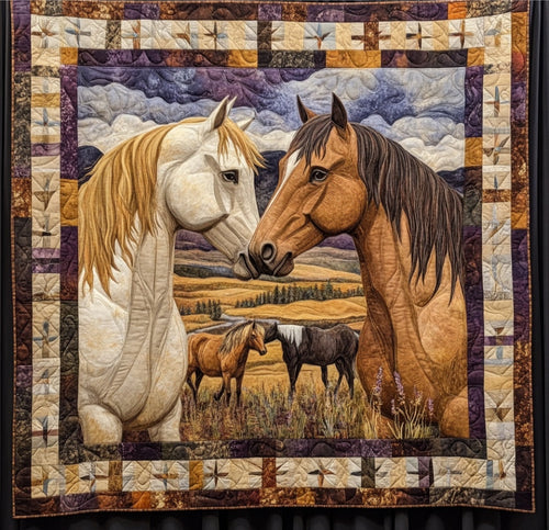 Horse Into The Wild WU0401037CL Quilt