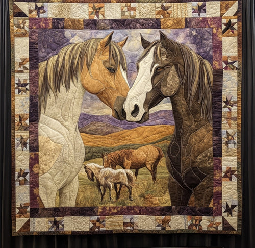 Horse Into The Wild WU0401039CL Quilt