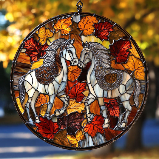 Horse WU1601083CL Stained Glass Suncatcher