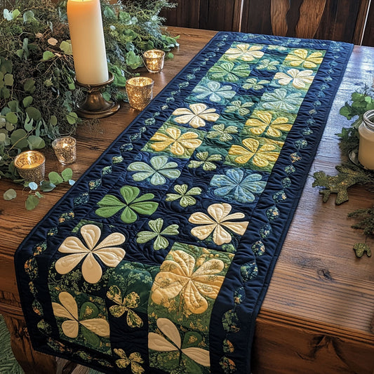 Irish Lucky Clover WU0303020CL Quilted Table Runner