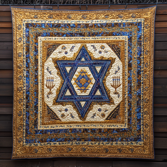 Jewish Star Of David WU1501025CL Quilt