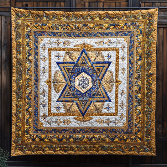 Jewish Star Of David WU1501028CL Quilt