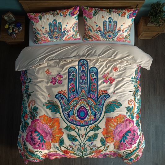 Jewish The Hamsa WU0602020CL Duvet Cover Set